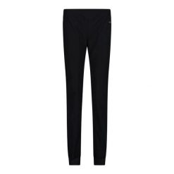 Spodnie damskie turystyczne CMP 3T73776T. Czarne spodnie materiałowe CMP, bez wzorów, sportowe. W wyprzedaży za 184.99 zł.