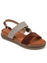 Sixth Sens Sandały w kolorze brązowym rozmiar: 37. Brązowe sandały Sixth Sens, bez wzorów, klasyczne, z otwartym noskiem, bez obcasa, bez zapięcia. Za 100.99 zł.