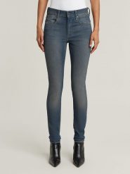 G-Star Dżinsy "Lhana" - Skinny fit - w kolorze niebieskim rozmiar: W29/L30. Niebieskie jeansy G-Star, l, z aplikacjami, ze skóry, klasyczne. Za 207.39 zł.