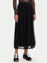 Liu Jo Sport Spódnica midi TF5260 J4951 Czarny Regular Fit. Czarne spódnice Liu Jo Sport, m, bez wzorów, z bawełny, sportowe, midi, sportowe. Za 719.99 zł.