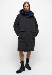DAMSKA KURTKA ZIMOWA PIKOWANA MUSTANG Long Parka Moonless Night 1014581 4137. Kurtki Mustang, na zimę, l, bez wzorów, bez kaptura. Za 399.99 zł.