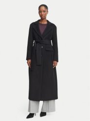 Marella Płaszcz wełniany Ovatta 2623016132 Czarny Regular Fit. Czarne płaszcze Marella, na zimę, bez wzorów, z wełny, bez kaptura. Za 2,629.00 zł.