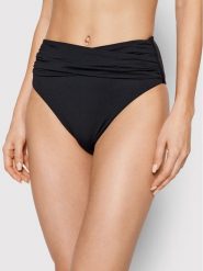 Seafolly Dół od bikini Wrap Front 40643-942 Czarny. Czarne bikini Seafolly, bez wzorów, z syntetyku. Za 239.99 zł.