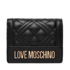 Portfel LOVE MOSCHINO. Czarne portfele Love Moschino, bez wzorów. Za 379.99 zł.