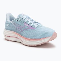 Buty do biegania damskie Mizuno Wave Rider 29. Niebieskie buty do biegania Mizuno, bez wzorów, z materiału, bez zapięcia, do biegania, mizuno wave. Za 459.99 zł.