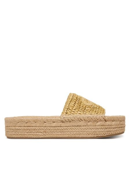Calvin Klein Espadryle Ebeth HW0HW02895 Beżowy. Brązowe espadryle Calvin Klein, bez wzorów, z syntetyku, bez obcasa. Za 359.99 zł.