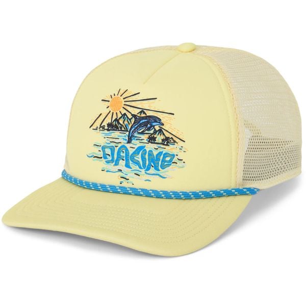 Czapka Trucker Dakine. Żółte czapki z daszkiem Dakine, bez wzorów. Za 197.00 zł.