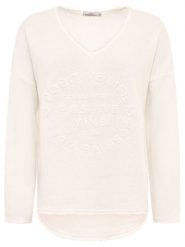 Zwillingsherz Bluza "Positive Mind" w kolorze jasnoróżowym rozmiar: S/M. Różowe bluzy bez kaptura Zwillingsherz, m, bez wzorów, bez kaptura. Za 135.49 zł.