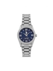 U.S. Polo Assn. Zegarek Melanie USP8460BL Srebrny. Szare, analogowe zegarki U.S. Polo Assn., srebrne. Za 409.99 zł.