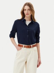 Tommy Hilfiger Koszula WW0WW45983 Granatowy Regular Fit. Niebieskie koszule Tommy Hilfiger, m, bez wzorów, z wiskozy, bez kołnierzyka, bez ramiączek. Za 259.99 zł.