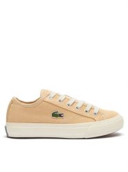 Lacoste Tenisówki Backourt 747CFA0006 Brązowy. Brązowe trampki Lacoste, bez wzorów, z materiału, bez zapięcia. Za 259.99 zł.