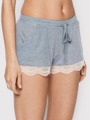 Etam Szorty piżamowe Warm Day 6485851 Niebieski Regular Fit. Niebieskie piżamy Etam, xl, bez wzorów, z syntetyku, bez kołnierzyka, bez ramiączek. Za 69.99 zł.