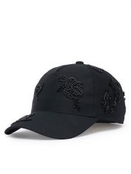 Liu Jo Czapka z daszkiem TF6168 T2176 Czarny. Czarne czapki z daszkiem Liu Jo, bez wzorów, z syntetyku. Za 299.99 zł.