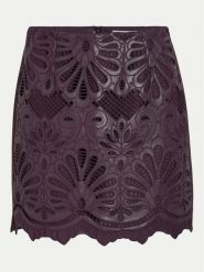 Vila Spódnica z imitacji skóry Paz 14102686 Fioletowy Slim Fit. Fioletowe spódnice Vila, bez wzorów, ze skóry. Za 179.99 zł.