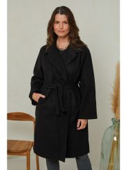 Curvy Lady Płaszcz przejściowy w kolorze czarnym rozmiar: 44/46. Czarne płaszcze Curvy Lady, bez wzorów, klasyczne, bez kaptura. Za 144.92 zł.