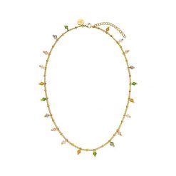 Purelei Purelei Naszyjnik Boho Naszyjniki 1 ct Damski. Czerwone naszyjniki Purelei, z materiału, z perłą, srebrne. Za 143.49 zł.