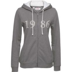 Bluza rozpinana z kapturem z podszewką z polaru "baranka" bonprix szary melanż. Bluzy z kapturem marki KALENJI. Za 49.99 zł.
