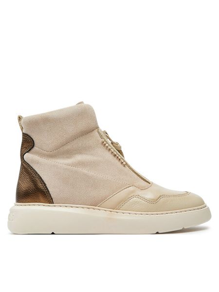 Hispanitas Botki Cervo-I24 HI243654 Beżowy. Brązowe botki Hispanitas, bez wzorów, ze skóry, bez obcasa, na płaskiej podeszwie, bez zapięcia. Za 669.99 zł.