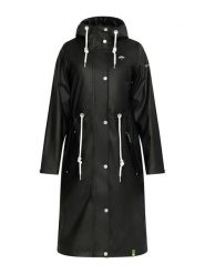 Schmuddelwedda Płaszcz przeciwdeszczowy w kolorze czarnym rozmiar: XS. Czarne kurtki przeciwdeszczowe Schmuddelwedda, xs, bez wzorów, sportowe, bez kaptura. Za 271.03 zł.