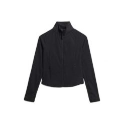Damska bluza dresowa Superdry Studios. Czarne bluzy Superdry, bez wzorów, z dresówki, bez ramiączek, bez kaptura. Za 323.35 zł.