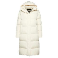 Damska długa kurtka z kapturem Superdry. Białe kurtki Superdry, bez wzorów, z kapturem. Za 851.75 zł.