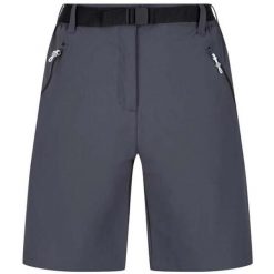 Spodenki trekkingowe damskie Xert Stretch. Szare szorty Regatta, bez wzorów, z materiału, sportowe. W wyprzedaży za 306.50 zł.