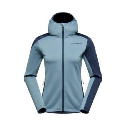 Kurtka trekkingowa termiczna damska La Sportiva Chill. Niebieskie kurtki La Sportiva, xs, bez wzorów, z elastanu, z kapturem. Za 528.80 zł.