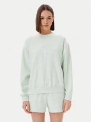Guess Bluza V5RQ12 KC3D2 Zielony Regular Fit. Zielone bluzy Guess, m, z aplikacjami, z syntetyku, bez kaptura. Za 199.99 zł.
