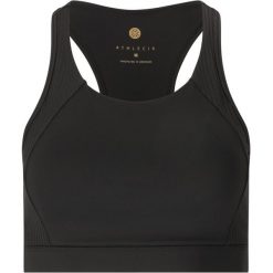 Biustonosz dla kobiet Athlecia Aliya. Czarne biustonosze sportowe Athlecia, bez wzorów, na jogę i pilates. Za 232.50 zł.