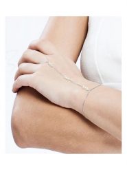 Pearline Srebrna bransoletka z perłami rozmiar: onesize. Białe bransoletki Pearline, z perłą, srebrne. Za 152.99 zł.