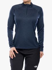 Bluza termoaktywna damska Montane Dart Zip Neck. Niebieskie bluzy Montane, l, bez wzorów, z materiału, klasyczne, bez ramiączek, bez kaptura. Za 158.29 zł.