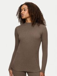 Triumph Sweter Smart Thermal 10221490 Brązowy Slim Fit. Brązowe swetry Triumph, xl, bez wzorów, z syntetyku, bez ramiączek. Za 109.99 zł.