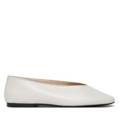 Baleriny Calvin Klein. Brązowe baleriny Calvin Klein, bez wzorów, bez obcasa, bez zapięcia. Za 279.99 zł.