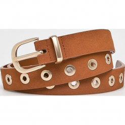 Medicine - Pasek Vintage Revival. Brązowe paski MEDICINE, w paski, z materiału, vintage. Za 34.90 zł.