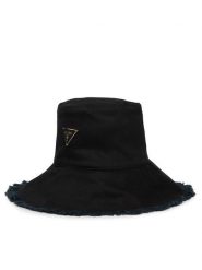 Guess Kapelusz AW5511 COT01 Czarny. Czarne kapelusze Guess, z aplikacjami, z bawełny. Za 239.99 zł.