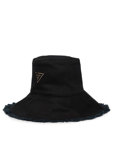 Guess Kapelusz AW5511 COT01 Czarny. Czarne kapelusze Guess, z aplikacjami, z bawełny. Za 172.99 zł.