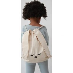 MINI plecak/worek z uszami large size - BUNNY. Brązowe plecaki Marsala, bez wzorów, z bawełny, duże, bez dodatków. Za 89.90 zł.