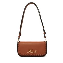 Torebka KARL LAGERFELD. Brązowe listonoszki KARL LAGERFELD, bez wzorów, bez dodatków. Za 709.99 zł.