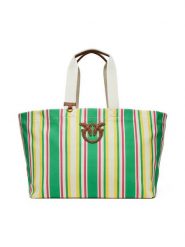 PINKO Torebka Shopping Bag Extra PE 25 PLTT 104754 A2G5 Zielony. Zielone shopper bag Pinko, bez wzorów, z materiału, bez dodatków. Za 859.99 zł.