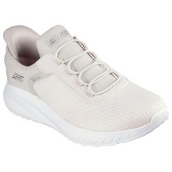 Damskie BOBS SQUAD CHAOS IN COLOR Sneakersy Biały. Białe buty sportowe lifestyle Skechers, bez wzorów, z materiału, eleganckie, bez zapięcia. W wyprzedaży za 292.75 zł.
