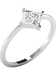 Diamant Vendôme Złoty pierścionek z diamentami rozmiar: 61. Szare pierścionki Diamant Vendôme, z diamentem, złote. Za 506.32 zł.