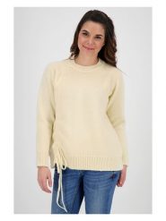 Alife and kickin Sweter "Dalila" w kolorze kremowym rozmiar: XS. Brązowe swetry Alife and Kickin, xs, bez wzorów, bez ramiączek. Za 57.06 zł.