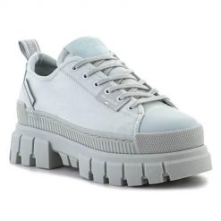 Buty do chodzenia damskie Palladium Revolt Lo. Niebieskie buty do biegania Palladium, bez wzorów, z materiału, bez zapięcia, do biegania. Za 589.99 zł.