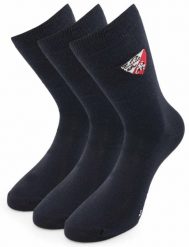 Niebieskie skarpetki Tonino Lamborghini 3 pary Niebieskie 43-46. Czarne skarpetki 661, bez wzorów, z bawełny. Za 105.99 zł.