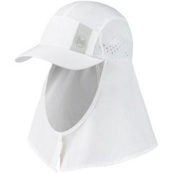 Czapka z nakarcznikiem sahara cap ochrona UVP50. Białe czapki z daszkiem Buff, bez wzorów, sportowe. Za 207.99 zł.