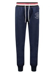Maison Montaigne Spodnie dresowe "Micemai" w kolorze granatowym rozmiar: onesize. Niebieskie spodnie dresowe Maison Montaigne, bez wzorów, z dresówki. Za 74.99 zł.