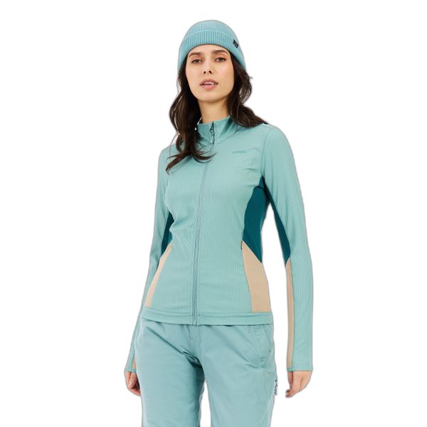 Polar damski zapinany na zamek Protest Nikio. Niebieskie bluzy z polaru Protest, bez wzorów, z polaru. Za 274.50 zł.