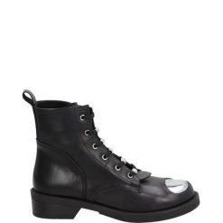 CZARNE BOTKI 1073-01 BLACK. Czarne botki Venezia, bez wzorów, ze skóry, bez obcasa, bez zapięcia. Za 229.00 zł.