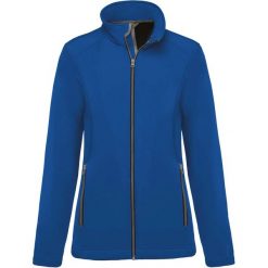 Kurtka damska Kariban Softshell 2 Couches. Niebieskie kurtki przejściowe sportowe KARIBAN, xl, bez wzorów, z elastanu, bez kaptura. Za 176.00 zł.