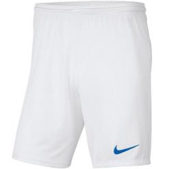 Spodenki Dziecięce Dry Park III DriFIT. Białe szorty Nike, bez wzorów, sportowe. Za 98.99 zł.
